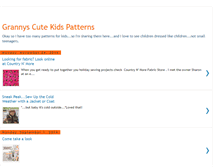 Tablet Screenshot of grannyscutekidspatterns.blogspot.com