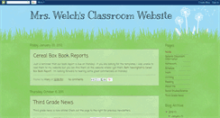 Desktop Screenshot of mrswelchsclassroomsite.blogspot.com