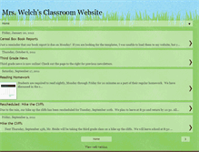 Tablet Screenshot of mrswelchsclassroomsite.blogspot.com