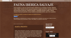 Desktop Screenshot of faunasalvajeiberica.blogspot.com