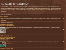 Tablet Screenshot of faunasalvajeiberica.blogspot.com