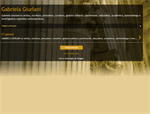 Tablet Screenshot of gabrielagiurlani-cv.blogspot.com