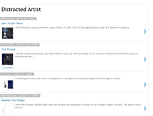 Tablet Screenshot of distractedartist.blogspot.com
