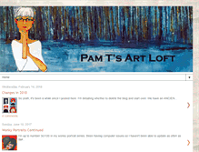 Tablet Screenshot of pamtsartloft.blogspot.com