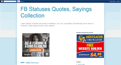 Desktop Screenshot of fbquotessayings.blogspot.com