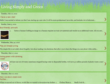 Tablet Screenshot of livingsimplyandgreen.blogspot.com