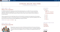 Desktop Screenshot of belowthefork.blogspot.com