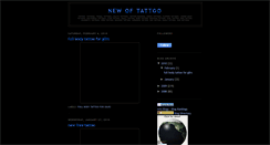Desktop Screenshot of newoftattoo.blogspot.com