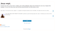 Tablet Screenshot of jesusweptart.blogspot.com