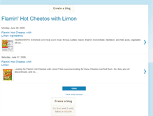 Tablet Screenshot of flaminhotcheetoswithlimon.blogspot.com