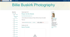 Desktop Screenshot of billiebuskirkphotography.blogspot.com