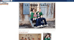 Desktop Screenshot of lofranofamily.blogspot.com