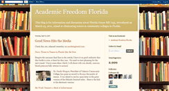Desktop Screenshot of academicfreedomflorida.blogspot.com