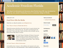 Tablet Screenshot of academicfreedomflorida.blogspot.com