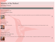 Tablet Screenshot of mistressofthemethod.blogspot.com