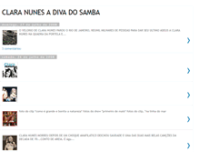 Tablet Screenshot of claraadivadosamba.blogspot.com