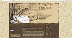 Desktop Screenshot of lifewithbackpain.blogspot.com