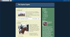 Desktop Screenshot of equineexpert.blogspot.com