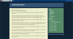 Desktop Screenshot of latestsportsnews168.blogspot.com
