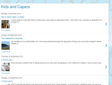 Tablet Screenshot of kidsandcapers.blogspot.com