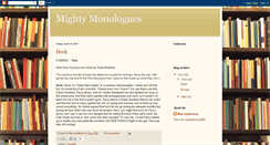 Desktop Screenshot of mightymonologues.blogspot.com