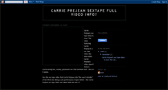 Desktop Screenshot of carrieprejeanvideo.blogspot.com