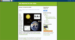 Desktop Screenshot of miproyectodevida3.blogspot.com