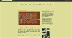 Desktop Screenshot of lasartesenelrepublicano.blogspot.com