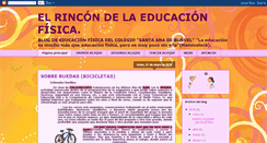 Desktop Screenshot of elrincondelaeducacionfisica.blogspot.com