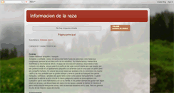 Desktop Screenshot of informaciondelaraza.blogspot.com