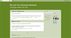 Desktop Screenshot of myandyournetwork.blogspot.com