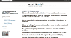 Desktop Screenshot of mountainmail.blogspot.com