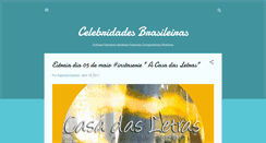 Desktop Screenshot of celebridadesbrasileiras.blogspot.com