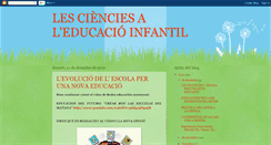 Desktop Screenshot of lescienciesaleducacioinfantil.blogspot.com