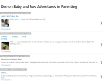 Tablet Screenshot of demonbabyandme.blogspot.com