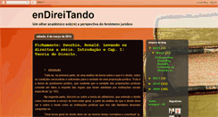 Desktop Screenshot of endireitandoeendireitando.blogspot.com
