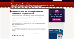 Desktop Screenshot of earningfromfreesites.blogspot.com