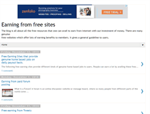 Tablet Screenshot of earningfromfreesites.blogspot.com