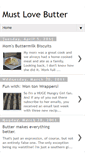 Mobile Screenshot of mustlovebutter.blogspot.com