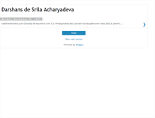 Tablet Screenshot of darshans-de-srila-acharyadeva.blogspot.com