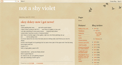 Desktop Screenshot of notashyviolet.blogspot.com