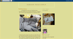 Desktop Screenshot of garagesalegirly.blogspot.com