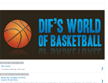 Tablet Screenshot of difsworldofbasketball.blogspot.com