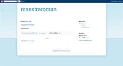 Desktop Screenshot of maestraroman.blogspot.com