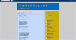 Desktop Screenshot of gamingology.blogspot.com