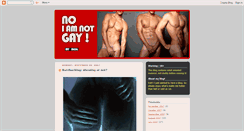 Desktop Screenshot of noiamnotgay.blogspot.com
