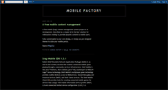 Desktop Screenshot of mobile-factory.blogspot.com