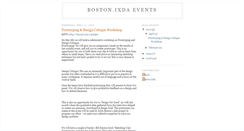 Desktop Screenshot of boston-ixda.blogspot.com