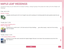 Tablet Screenshot of mapleleafweddings.blogspot.com