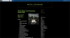 Desktop Screenshot of metal-db.blogspot.com